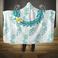 Jade Vine Lei Hawaii Hooded Blanket Aloha Seamless Tropical Leaves - Polynesian Pride