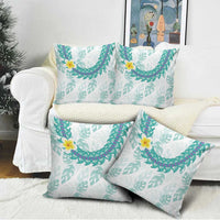 Jade Vine Lei Hawaii Pillow Cover Aloha Seamless Tropical Leaves - Polynesian Pride