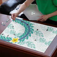 Jade Vine Lei Hawaii Puzzle Aloha Seamless Tropical Leaves - Polynesian Pride