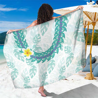 Jade Vine Lei Hawaii Sarong Aloha Seamless Tropical Leaves - Polynesian Pride