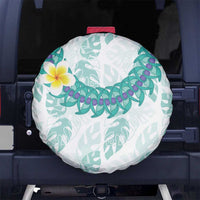 Jade Vine Lei Hawaii Spare Tire Cover Aloha Seamless Tropical Leaves - Polynesian Pride