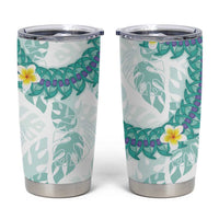 Jade Vine Lei Hawaii Tumbler Cup Aloha Seamless Tropical Leaves - Polynesian Pride