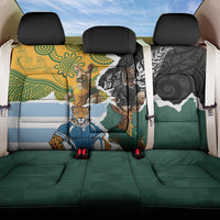 Rugby 2025 Championship Back Car Seat Cover Southern Hemisphere Countries Mascots LT14 One Size Black - Polynesian Pride