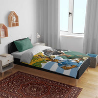 Rugby 2025 Championship Bedding Set Southern Hemisphere Countries Mascots - Polynesian Pride