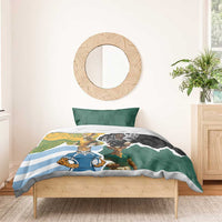 Rugby 2025 Championship Bedding Set Southern Hemisphere Countries Mascots - Polynesian Pride