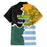Personalised Rugby 2025 Championship Family Matching Puletasi and Hawaiian Shirt Southern Hemisphere Countries Mascots LT14 - Polynesian Pride