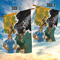 Rugby 2025 Championship Garden Flag Southern Hemisphere Countries Mascots - Polynesian Pride