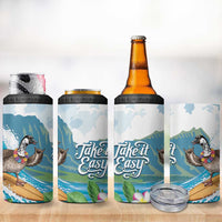 Aloha Hawaii Shaka Nene Goose 4 in 1 Can Cooler Tumbler Surfing Take It Easy - Polynesian Pride