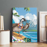 Aloha Hawaii Shaka Nene Goose Canvas Wall Art Surfing Take It Easy - Polynesian Pride