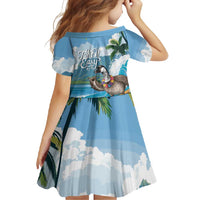 Aloha Hawaii Shaka Nene Goose Family Matching Summer Maxi Dress and Hawaiian Shirt Surfing Take It Easy - Polynesian Pride