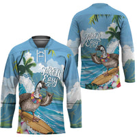 Aloha Hawaii Shaka Nene Goose Hockey Jersey Surfing Take It Easy LT14 - Polynesian Pride