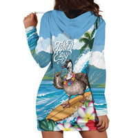 Aloha Hawaii Shaka Nene Goose Hoodie Dress Surfing Take It Easy - Polynesian Pride