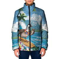 Aloha Hawaii Shaka Nene Goose Padded Jacket Surfing Take It Easy - Polynesian Pride