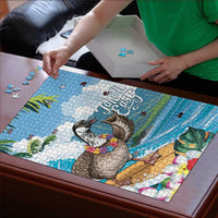 Aloha Hawaii Shaka Nene Goose Puzzle Surfing Take It Easy - Polynesian Pride