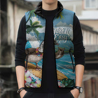 Aloha Hawaii Shaka Nene Goose Sleeveless Puffer Jacket Surfing Take It Easy - Polynesian Pride