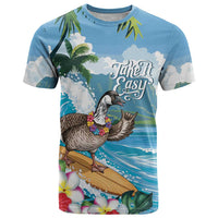 Aloha Hawaii Shaka Nene Goose T Shirt Surfing Take It Easy - Polynesian Pride