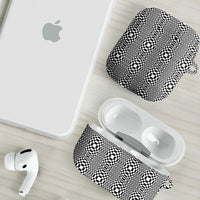 Black White Filipino Binakol Motifs AirPods Case Mabuhay Philippines Festival Kusikus Pattern