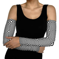 Black White Filipino Binakol Motifs Arm Sleeves Mabuhay Philippines Festival Kusikus Pattern