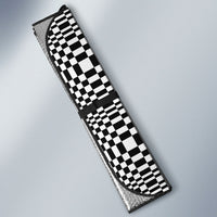 Black White Filipino Binakol Motifs Auto Sun Shade Mabuhay Philippines Festival Kusikus Pattern