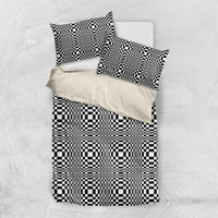 Black White Filipino Binakol Motifs Bedding Set Mabuhay Philippines Festival Kusikus Pattern