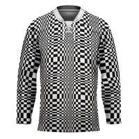 Black White Filipino Binakol Motifs Hockey Jersey Mabuhay Philippines Festival Kusikus Pattern