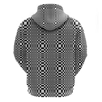 Black White Filipino Binakol Motifs Hoodie Mabuhay Philippines Festival Kusikus Pattern