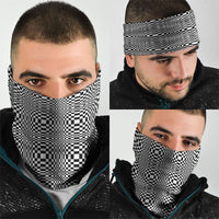 Black White Filipino Binakol Motifs Neck Gaiter Mabuhay Philippines Festival Kusikus Pattern