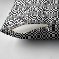 Black White Filipino Binakol Motifs Pillow Cover Mabuhay Philippines Festival Kusikus Pattern