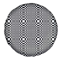 Black White Filipino Binakol Motifs Spare Tire Cover Mabuhay Philippines Festival Kusikus Pattern