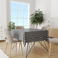 Black White Filipino Binakol Motifs Tablecloth Mabuhay Philippines Festival Kusikus Pattern