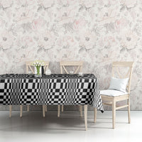 Black White Filipino Binakol Motifs Tablecloth Mabuhay Philippines Festival Kusikus Pattern