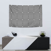 Black White Filipino Binakol Motifs Tapestry Mabuhay Philippines Festival Kusikus Pattern