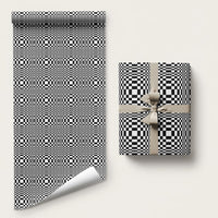 Black White Filipino Binakol Motifs Wrapping Paper Mabuhay Philippines Festival Kusikus Pattern