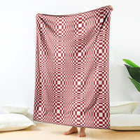 Red White Filipino Binakol Motifs Blanket Mabuhay Philippines Festival Kusikus Pattern