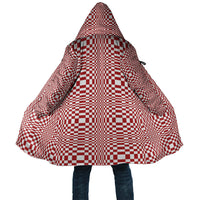 Red White Filipino Binakol Motifs Cloak Mabuhay Philippines Festival Kusikus Pattern