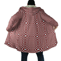 Red White Filipino Binakol Motifs Cloak Mabuhay Philippines Festival Kusikus Pattern