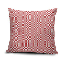 Red White Filipino Binakol Motifs Pillow Cover Mabuhay Philippines Festival Kusikus Pattern