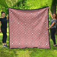 Red White Filipino Binakol Motifs Quilt Mabuhay Philippines Festival Kusikus Pattern
