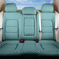 Cyan Filipino Binakol Motifs Back Car Seat Cover Mabuhay Philippines Festival Kusikus Pattern