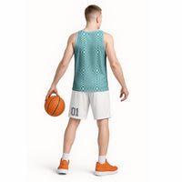Cyan Filipino Binakol Motifs Basketball Jersey Mabuhay Philippines Festival Kusikus Pattern