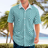 Cyan Filipino Binakol Motifs Hawaiian Shirt Mabuhay Philippines Festival Kusikus Pattern