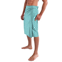 Cyan Filipino Binakol Motifs Lavalava Mabuhay Philippines Festival Kusikus Pattern