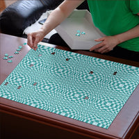 Cyan Filipino Binakol Motifs Puzzle Mabuhay Philippines Festival Kusikus Pattern