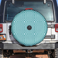 Cyan Filipino Binakol Motifs Spare Tire Cover Mabuhay Philippines Festival Kusikus Pattern