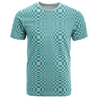 Cyan Filipino Binakol Motifs T Shirt Mabuhay Philippines Festival Kusikus Pattern