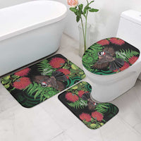 Meri Kirihimete New Zealand Bathroom Set Piwakawaka Koru Fern Mix Pohutukawa - Polynesian Pride