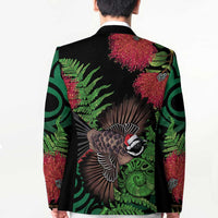 Meri Kirihimete New Zealand Blazer Piwakawaka Koru Fern Mix Pohutukawa - Polynesian Pride