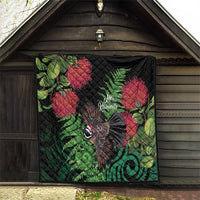 Meri Kirihimete New Zealand Quilt Piwakawaka Koru Fern Mix Pohutukawa - Polynesian Pride