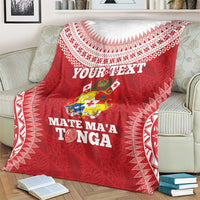 Custom Tonga Mate Maa Blanket Go Champions Tongan Ngatu - Red LT14 - Polynesian Pride