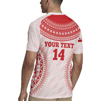 Custom Tonga Mate Maa Rugby Jersey Go Champions Tongan Ngatu - White